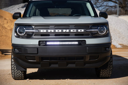 LED Light Kit Bumper Mount 20 Inch Black Single Row Ford Bronco Sport (21-26) Rough Country-5