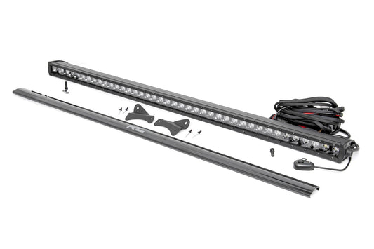 LED Light Kit Roof Rack Mount 40 Inch Black Single Row Ford Bronco Sport (21-26) Rough Country-1