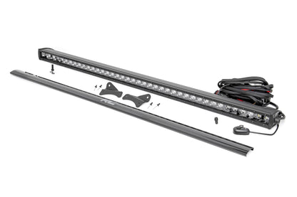 LED Light Kit Roof Rack Mount 40 Inch Black Single Row Ford Bronco Sport (21-26) Rough Country-1