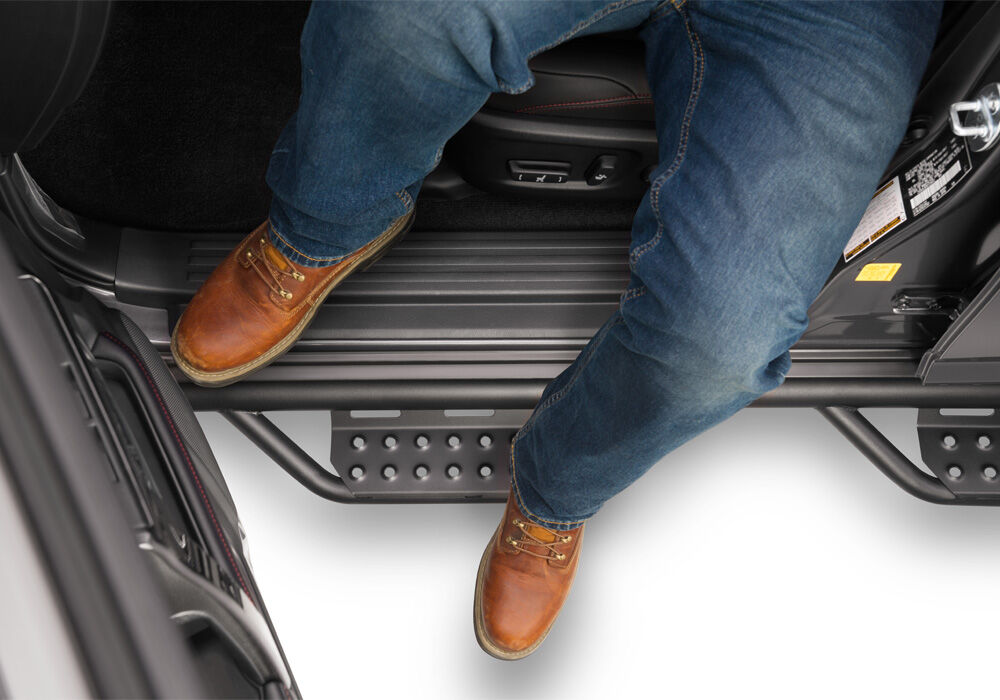 Nerf Step RS Bar Cab Length (2 Steps per Side) 2014-2024 Toyota 4Runner (Does not fit Limited, TRD Sport, Nightshade and 10-13 SR5 Models) Textured Black NFab-5