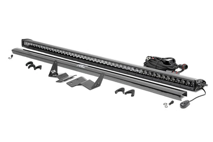 LED Light Kit Upper Windshield 50 Inch Black Single Row Ford Bronco (21-25) Rough Country