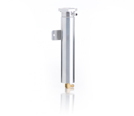 Diamond Cut Aluminum Vented Recovery Tank 2 1/4 x 10 Inch w/Filler Neck Cap & Mounting Bracket Radiator Be Cool