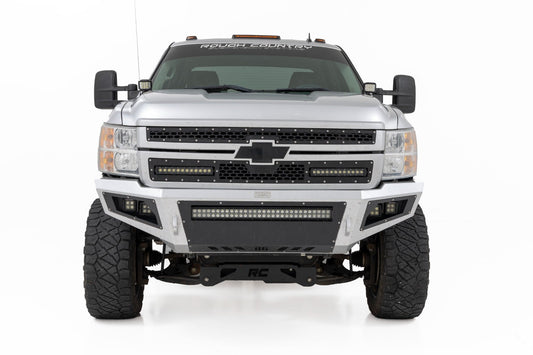 LED Light Ditch Mount 2 Inch Black Pair Amber DRL Chevy 1500 (2007-2013) Rough Country-1