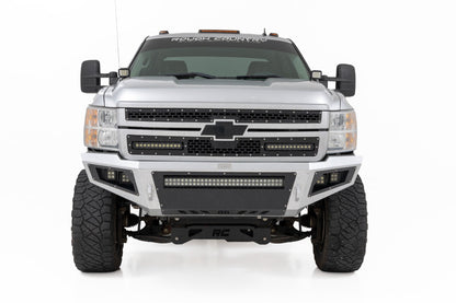 LED Light Ditch Mount 2 Inch Black Pair Amber DRL Chevy 1500 (2007-2013) Rough Country-1