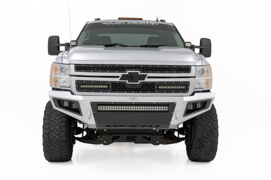 LED Light Kit Ditch Mount 3 Inch OSRAM Wide Chevy 1500 & Silverado/Sierra 2500HD/3500HD (07-14) Rough Country-1