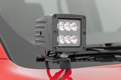 LED Light Kit Ditch Mount 3 Inch OSRAM Wide Nissan Frontier (22-26) Rough Country-1