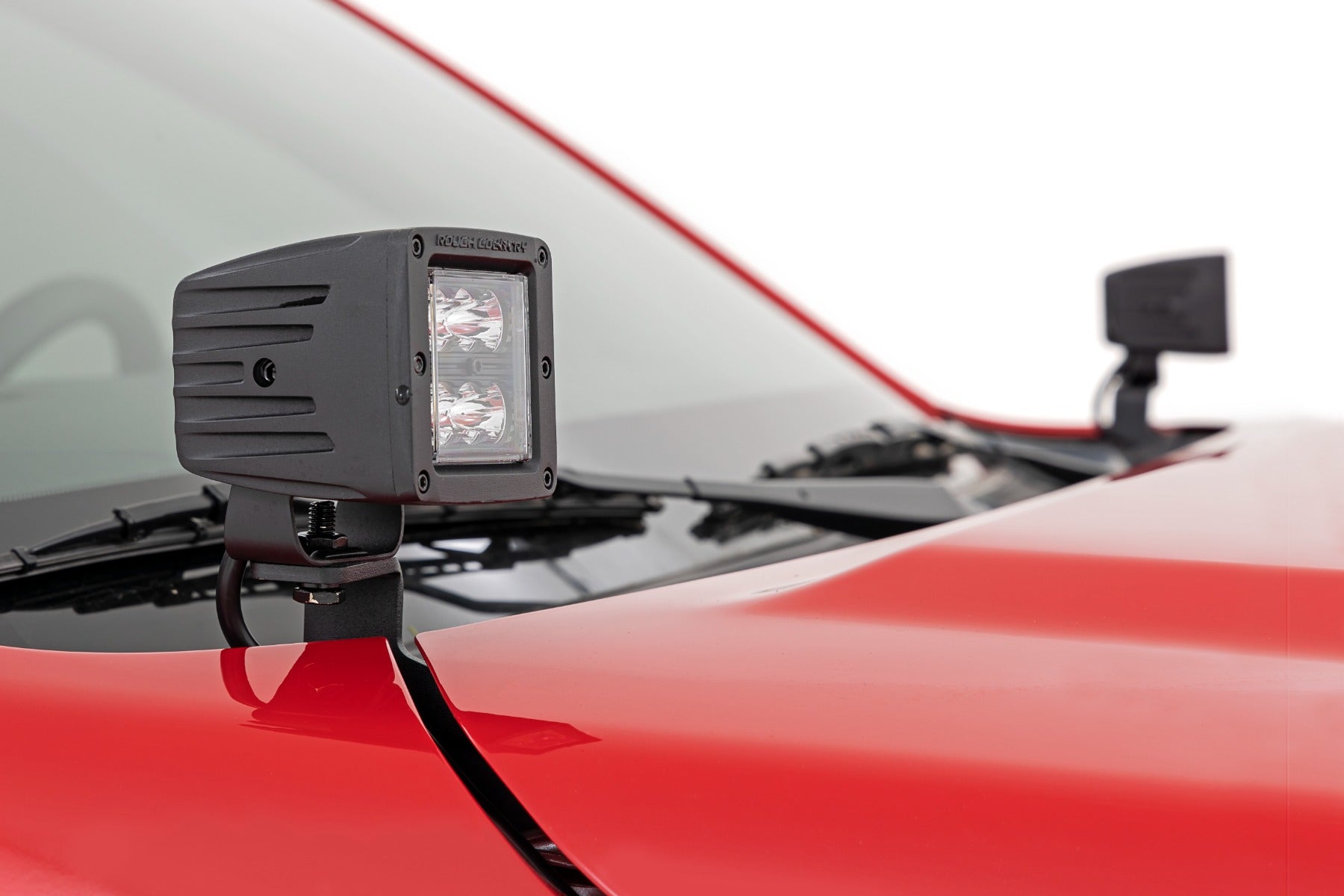 LED Light Kit Ditch Mount 3 Inch OSRAM Wide Nissan Frontier (22-26) Rough Country-2