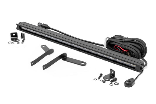 LED Light Kit Bumper Mount 20 Inch Black Slim Line Toyota Tundra (22-26) Rough Country-1