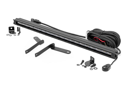 LED Light Kit Bumper Mount 20 Inch Black Slim Line Toyota Tundra (22-26) Rough Country-1