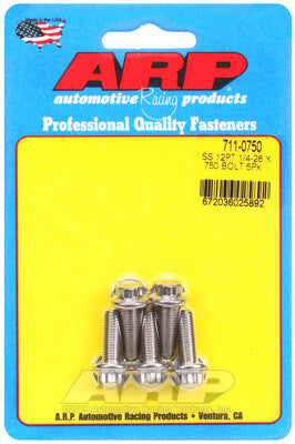 1/4 Inch SAE 12-Point Bolts - Stainless Polished ARP Racing Products-15