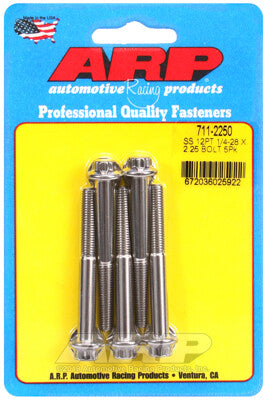 1/4 Inch SAE 12-Point Bolts - Stainless Polished ARP Racing Products-9