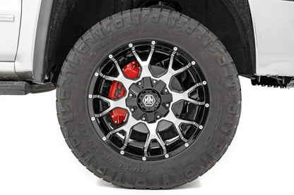 Caliper Covers Front and Rear Red Ford F-250 Super Duty 2WD/4WD (13-22) Rough Country-3
