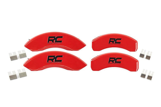 Rough Country RC Caliper Cover Red Mechanical RR Brakes 15-20 Ford F-150 2WD/4WD Rough Country