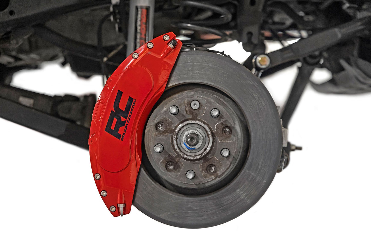 Caliper Covers Front and Rear Red Jeep Gladiator JT 4WD (2020-2025) Rough Country