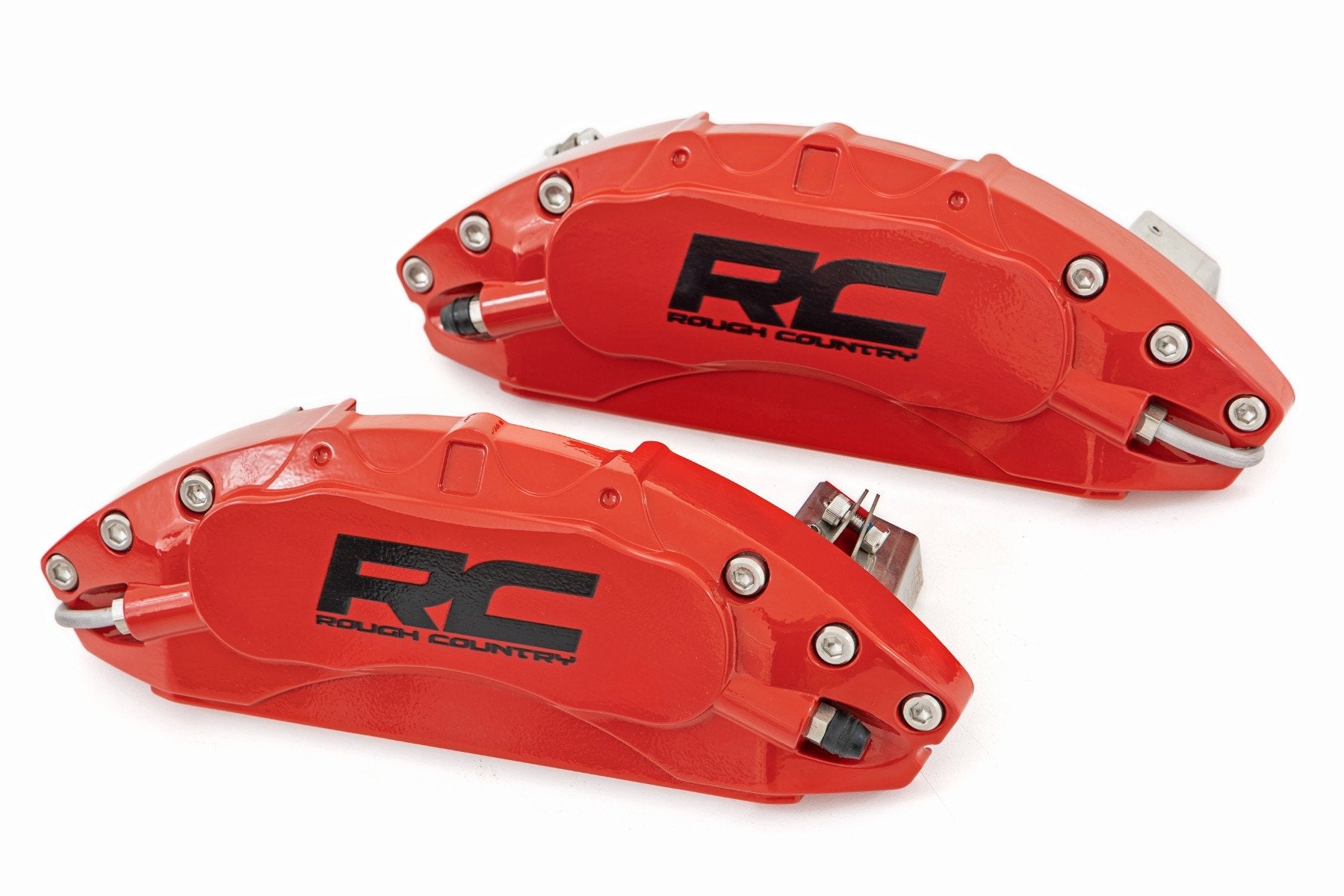 Caliper Covers Front and Rear Red Jeep Gladiator JT 4WD (2020-2025) Rough Country-2