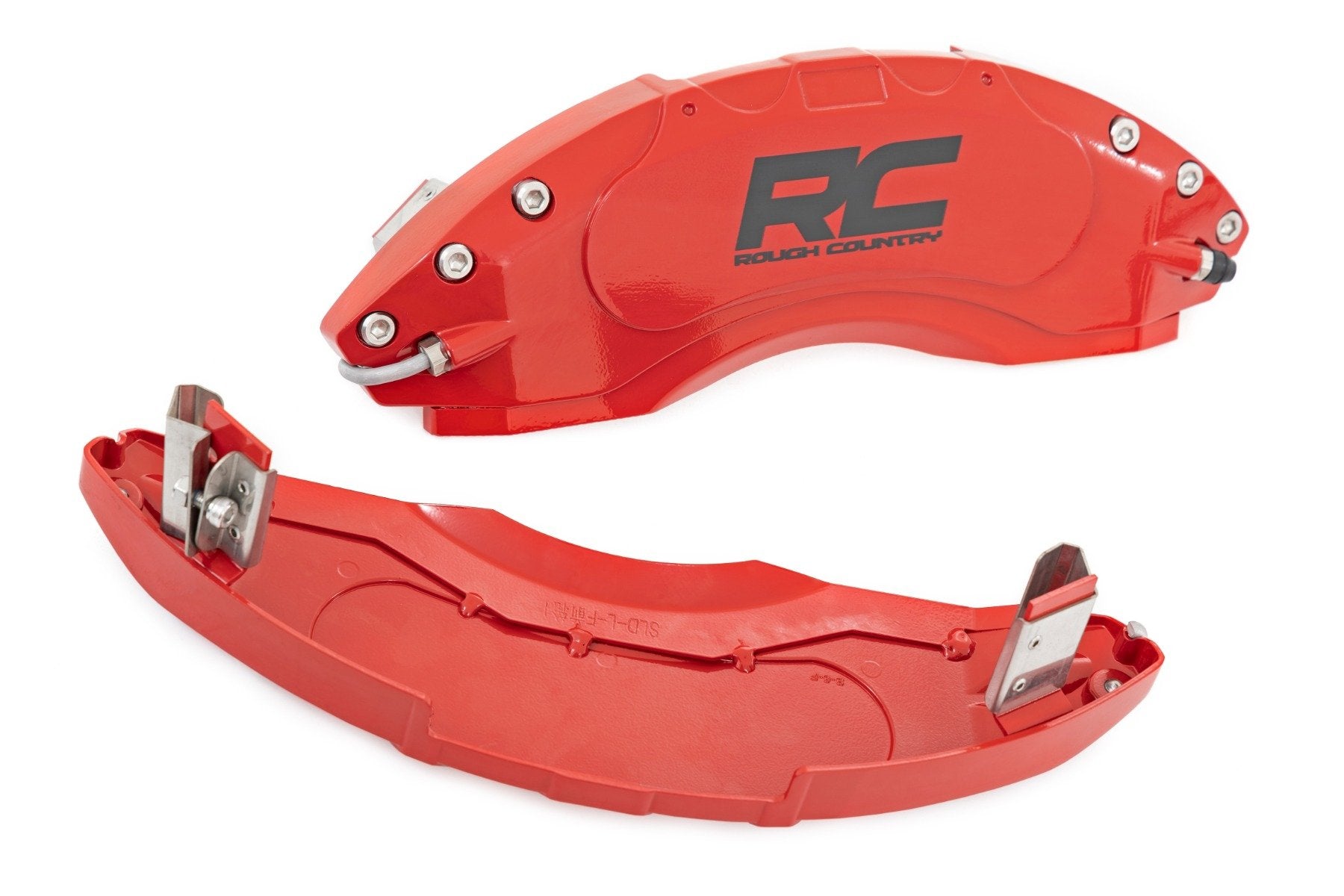 Caliper Covers Front and Rear Red Jeep Gladiator JT 4WD (2020-2025) Rough Country-4