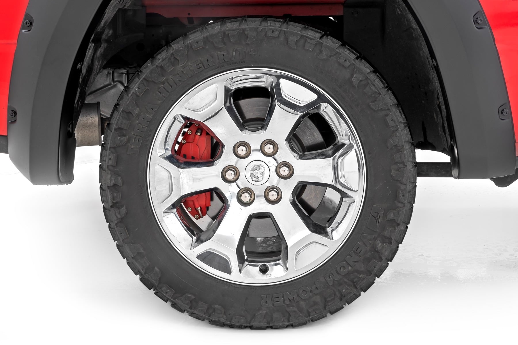 Caliper Covers Front and Rear Red Ram 1500 2WD/4WD (2019-2026) Rough Country-1