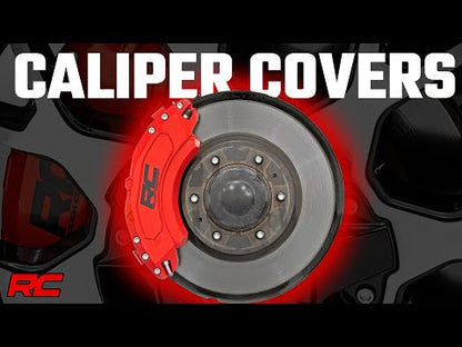 Caliper Cover Red Toyota 4Runner 2WD/4WD 03-UP Rough Country-1