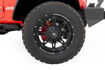 Caliper Covers Front and Rear Red Sport Jeep Gladiator JT/Wrangler JL (18-26) Rough Country-3
