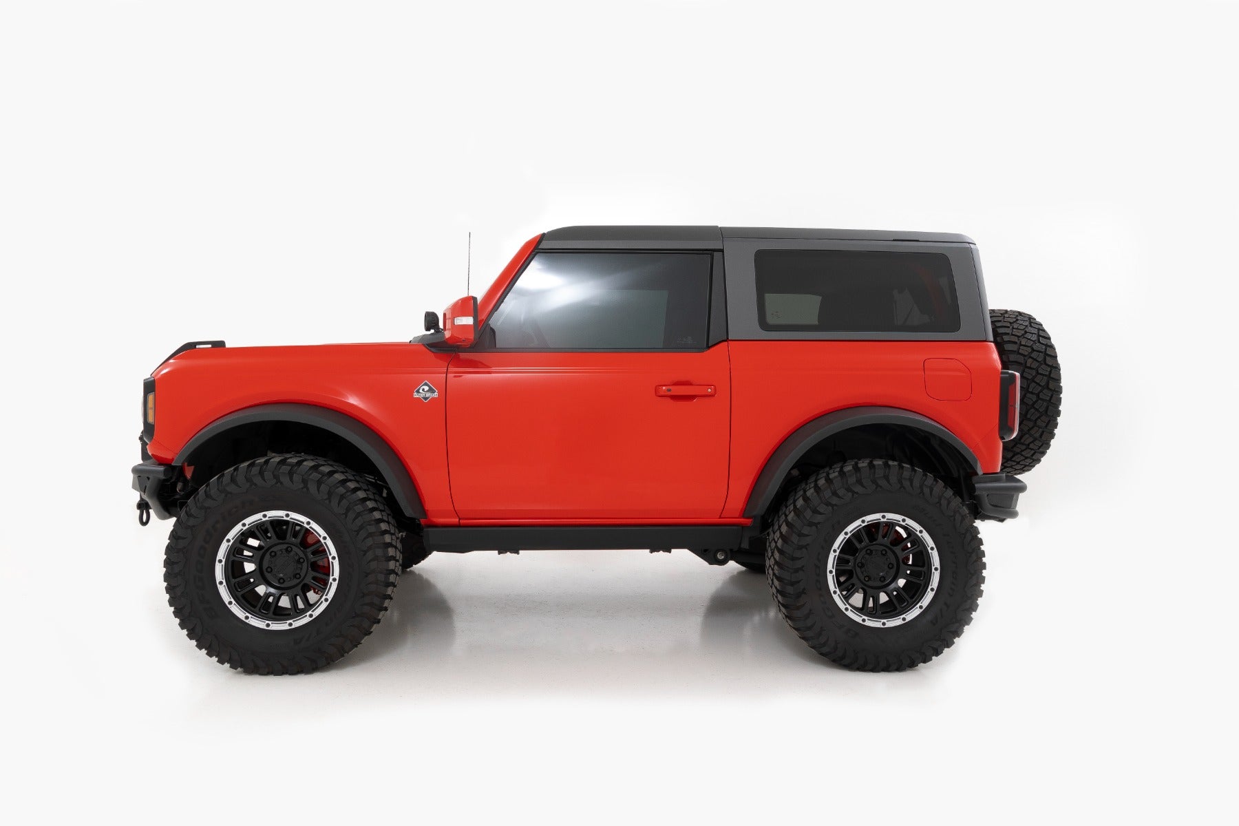 Caliper Covers Front and Rear Red Ford Bronco 4WD (2021-2025) Rough Country-4