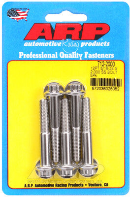 5/16 Inch SAE 12-Point Bolts - Stainless Polished ARP Racing Products-12
