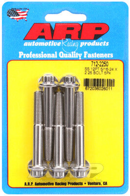 5/16 Inch SAE 12-Point Bolts - Stainless Polished ARP Racing Products-11
