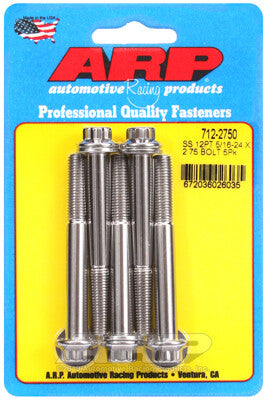 5/16 Inch SAE 12-Point Bolts - Stainless Polished ARP Racing Products-9