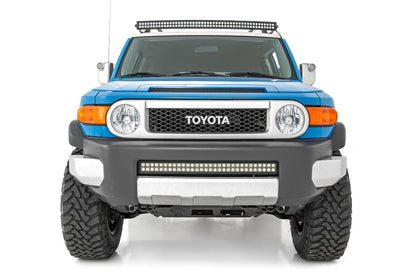 LED Light Windshield Kit 50 Inch Curved Dual Row Black Series 07-14 Toyota FJ Cruiser Rough Country-3
