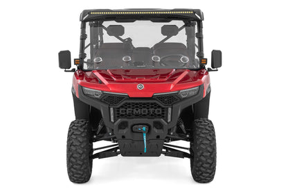 LED Light Mount 50 Inch Black Single Row CFMOTO UFORCE U10 Pro Rough Country-2