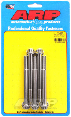 3/8-24 12-Point 7/16 Wrenching Bolts - Stainless Polished 5 Piece ARP Racing Products