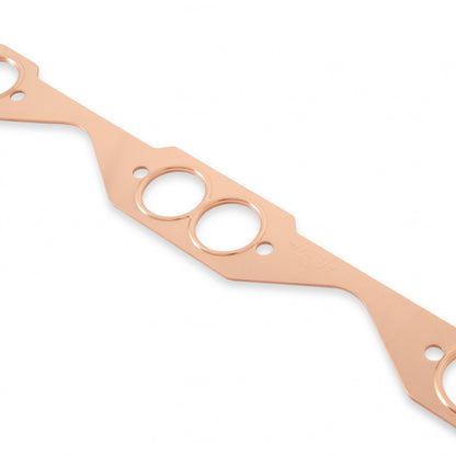 Copper Seal Header Gaskets Flat Fits 1955-1991 Chevrolet 262-400 Gen I Small Block Round Ports Mr Gasket-2