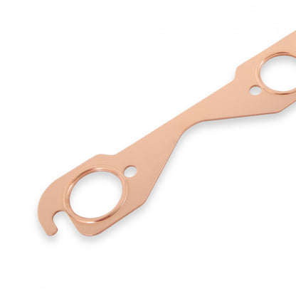 Copper Seal Header Gaskets Flat Fits 1955-1991 Chevrolet 262-400 Gen I Small Block Round Ports Mr Gasket-3