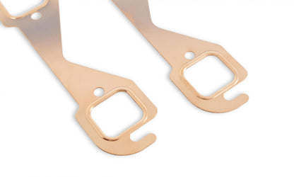 Copper Seal Header Gaskets Port Size 1.45 x 1.55 Fits 1955-1991 Chevrolet 262-400 Gen I Small Block Rectangular Ports Mr Gasket-2