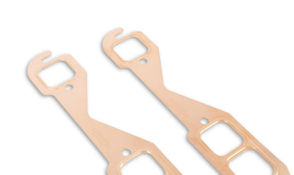 Copper Seal Header Gaskets Port Size 1.45 x 1.55 Fits 1955-1991 Chevrolet 262-400 Gen I Small Block Rectangular Ports Mr Gasket-5