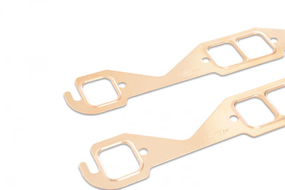 Copper Seal Header Gaskets Port Size 1.45 x 1.55 Fits 1955-1991 Chevrolet 262-400 Gen I Small Block Rectangular Ports Mr Gasket-6