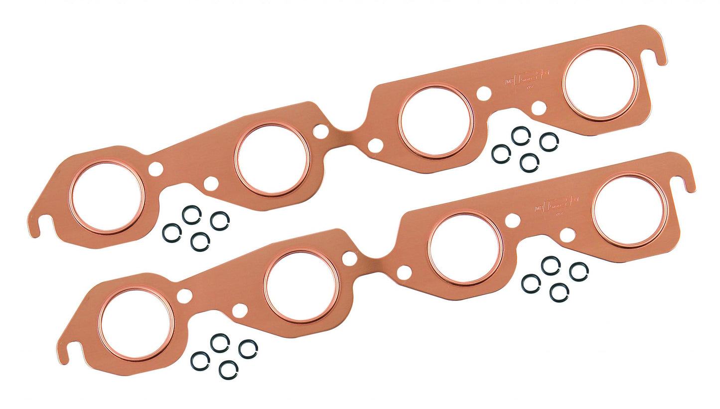 Copper Seal Header Gaskets Fits 1965-1990 Chevrolet 396-454 Big Block with Round Ports Mr Gasket