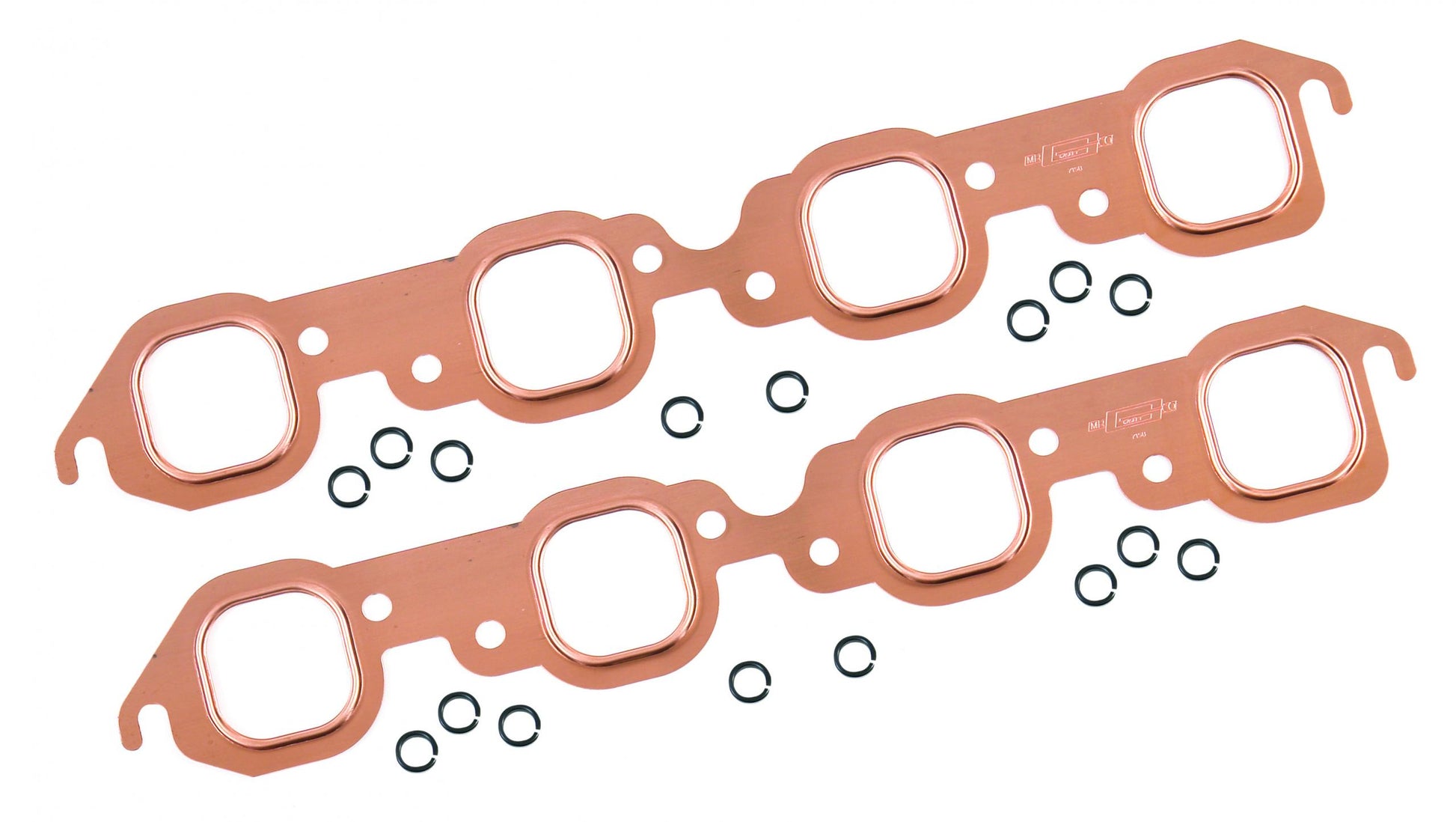 Copper Seal Header Gaskets Fits 1965-1990 Chevrolet 396-454 Big Block with Square Ports Mr Gasket