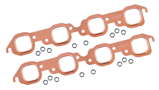 Copper Seal Header Gaskets Fits 1965-1990 Chevrolet 396-454 Big Block with Square Ports Mr Gasket