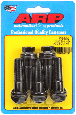 1/2-20 Hex Bolts - Chrome Moly Black Oxide ARP Racing Products-17