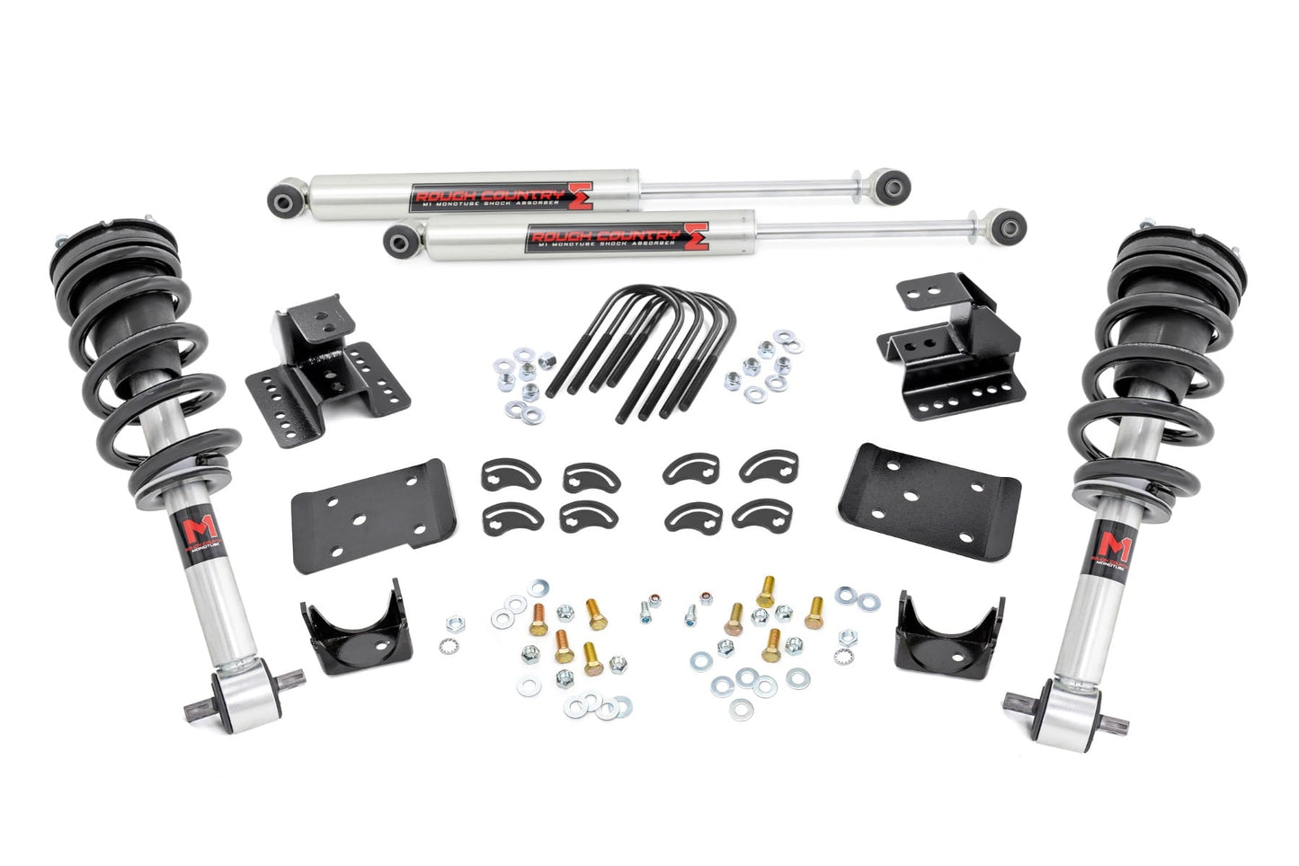 2 Inch Lowering Kit 4 Inch Rear Lowering M1 Silverado/Sierra 1500 (14-18 & Classic) Rough Country