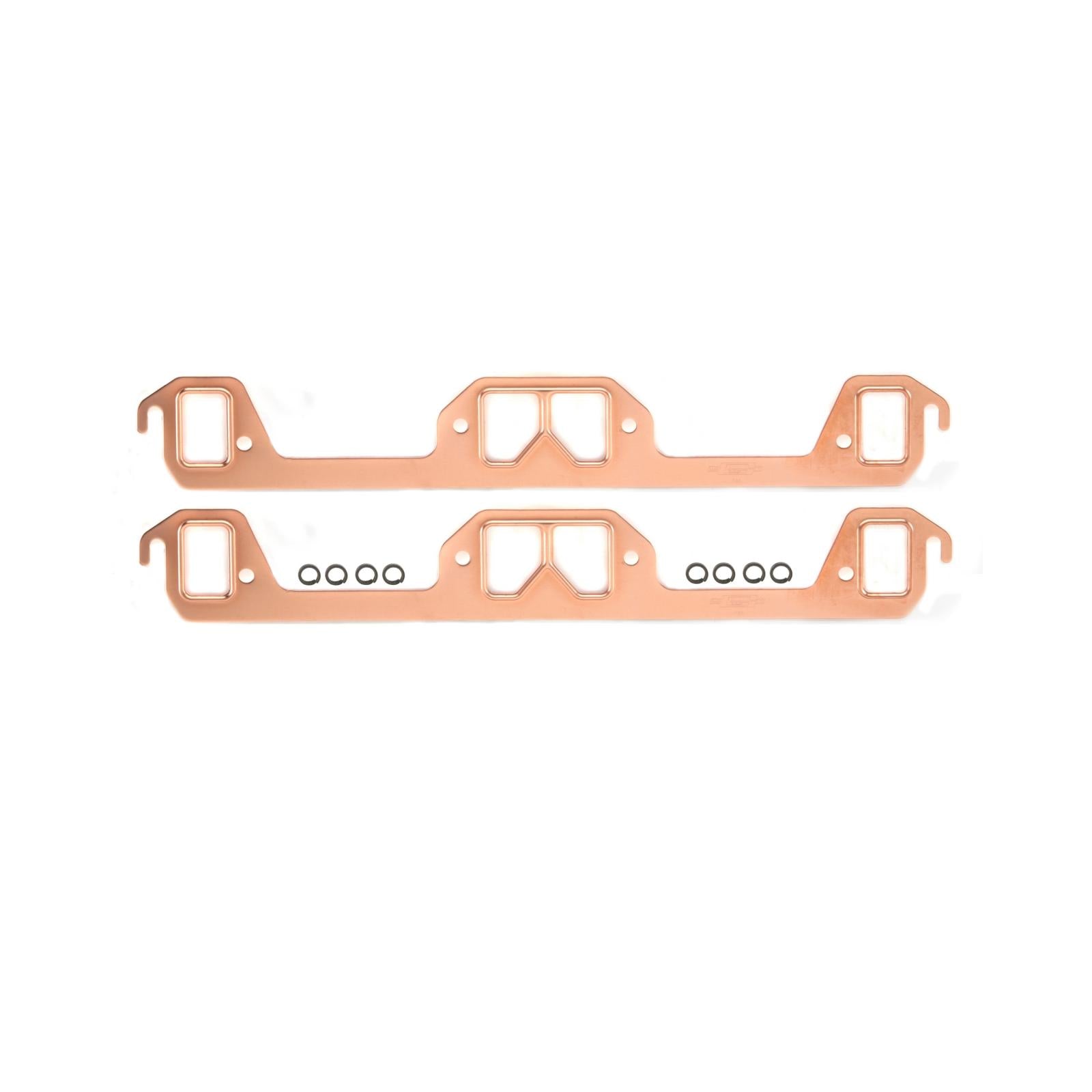 Copper Seal Header Gaskets Fits 1967-1992 Mopar 273-318 2-Barrel LA Small Block Rectangular Ports, 1.00 Inch x 1.64 Inch Mr Gasket