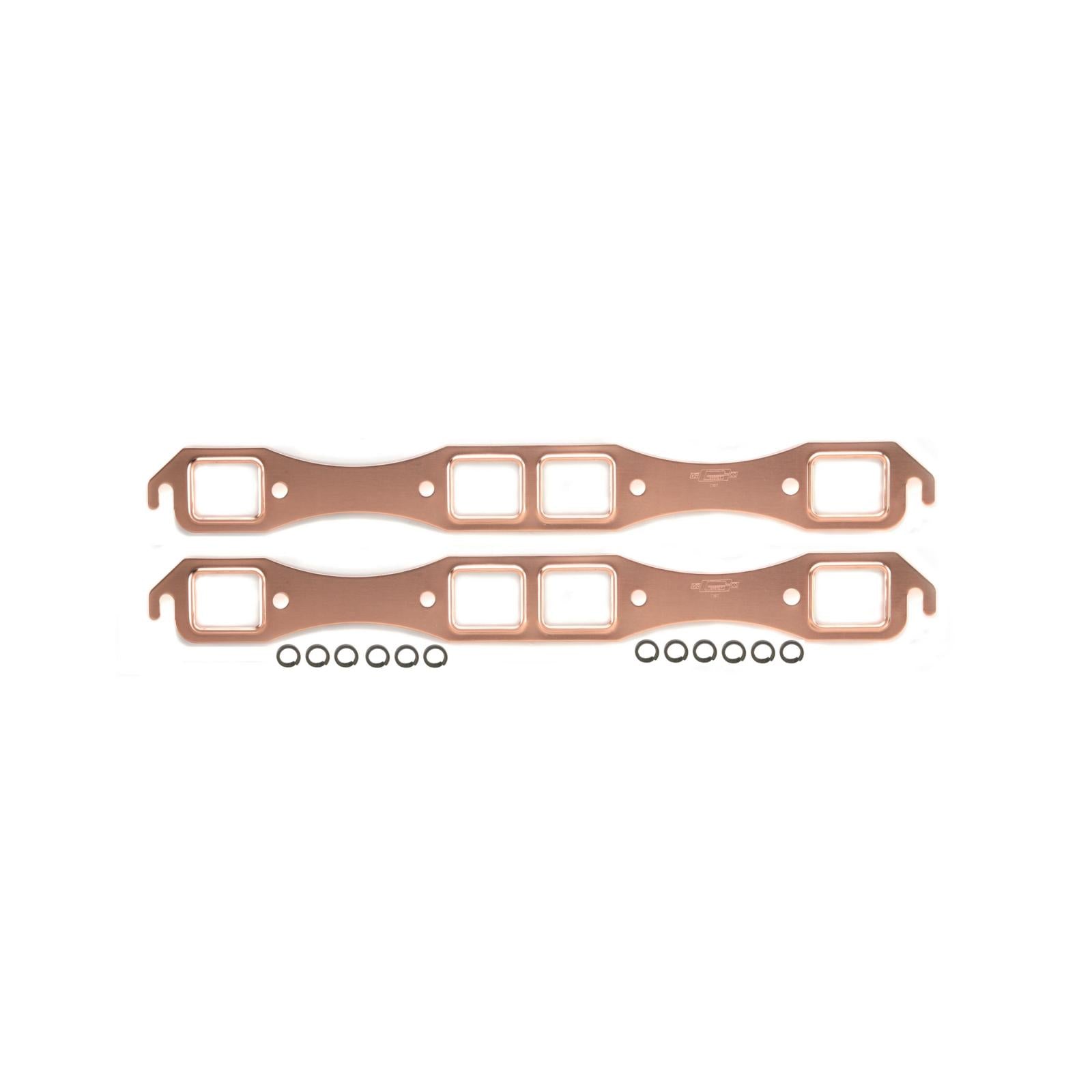 Copper Seal Header Gaskets Fits 1958-1979 Mopar 383-440 B/RB Big Block Except Hemi Rectangular Ports, 1.78 Inch x 1.48 Inch Mr Gasket