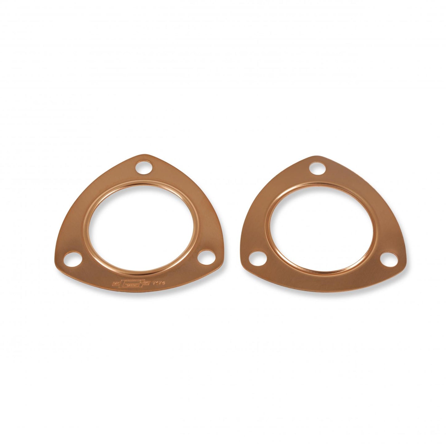 Copper Seal Collector Gaskets Pair 3-Bolt Round Header Collectors Mr Gasket-7