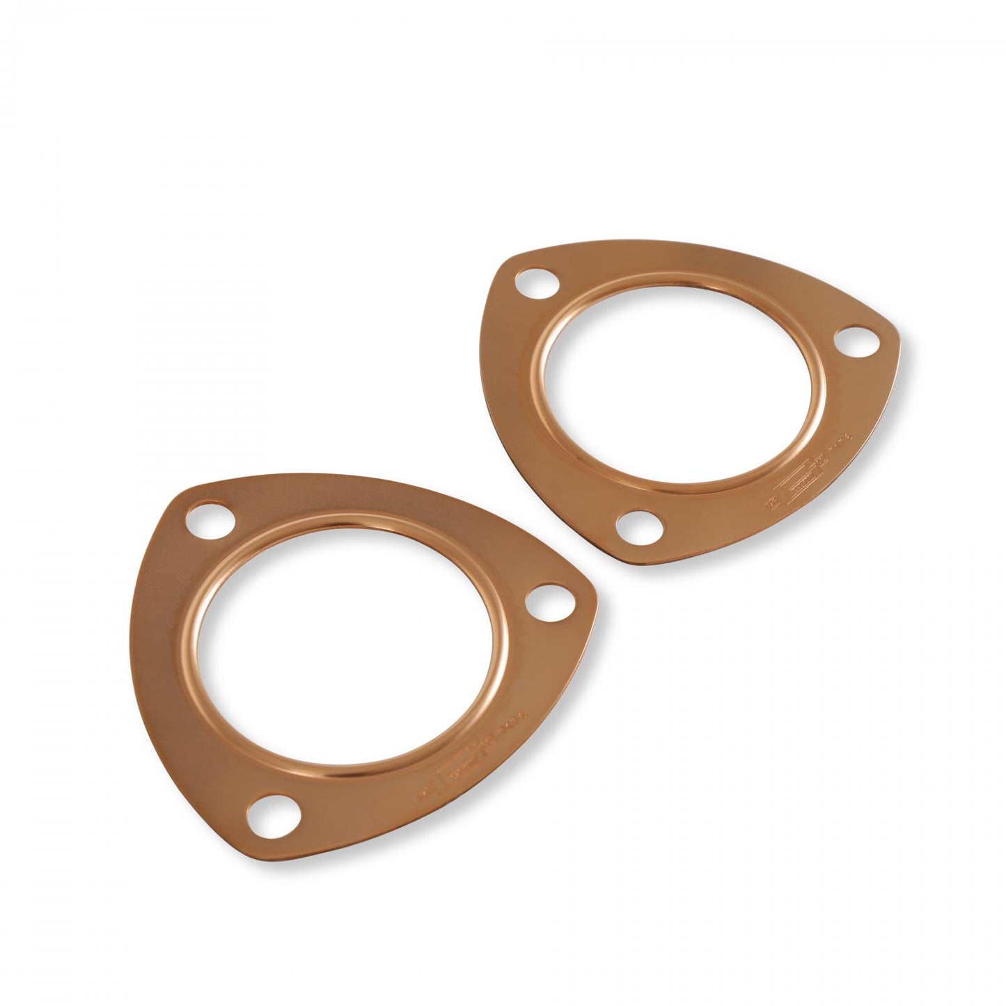 Copper Seal Collector Gaskets Pair 3-Bolt Round Header Collectors Mr Gasket-9