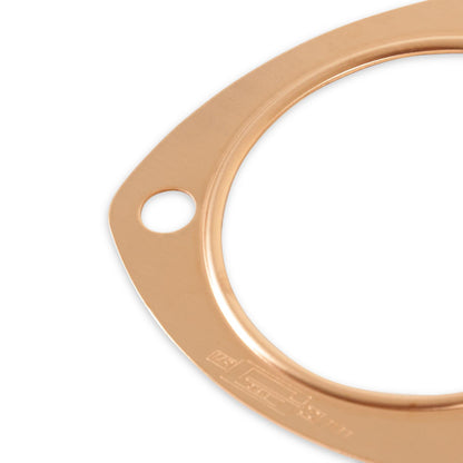 Copper Seal Collector Gaskets Pair 3-Bolt Round Header Collectors Mr Gasket-2