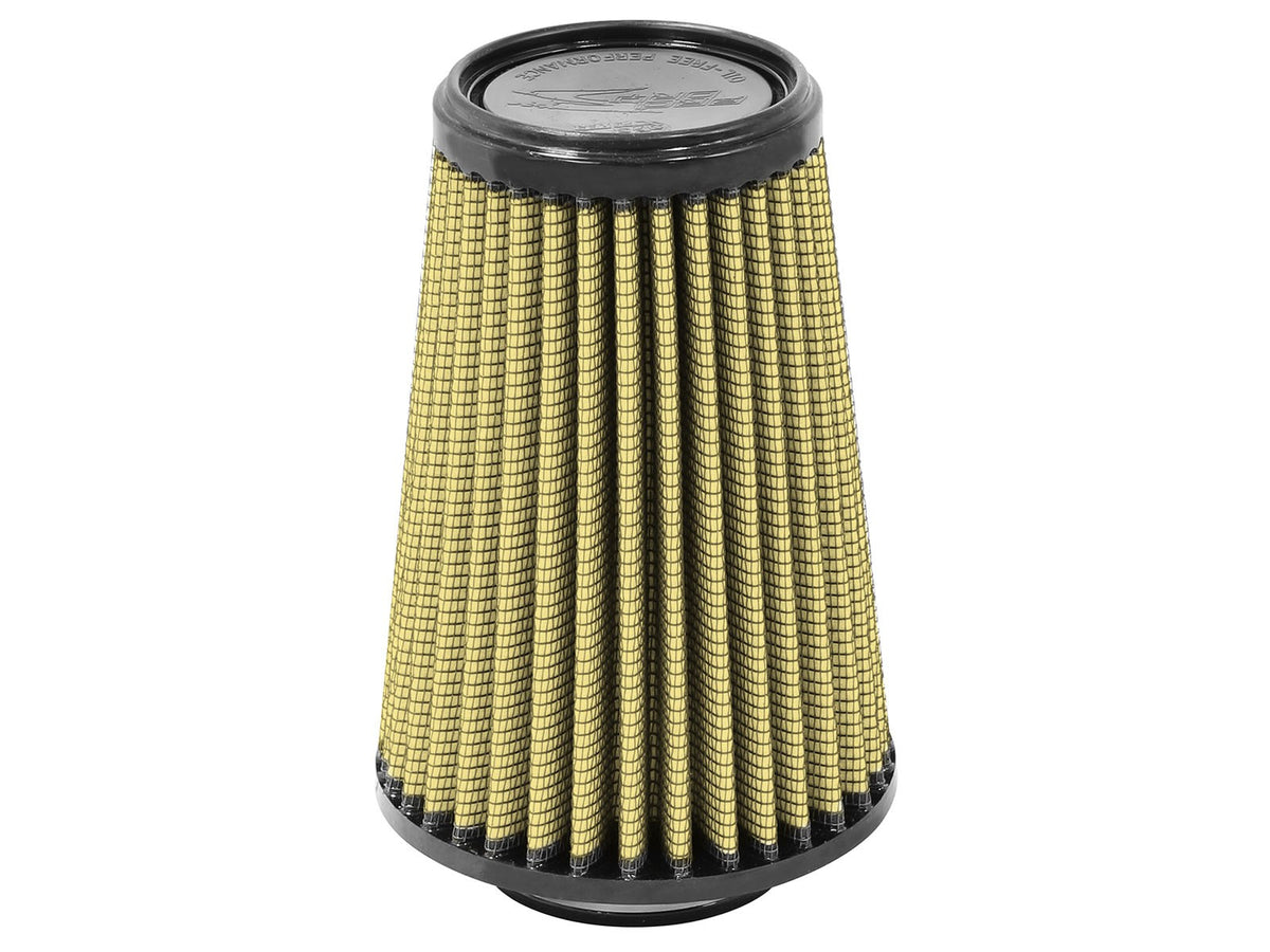 Magnum Flow Universal Clamp-On Air Filter w/ Pro Guard 7 Media 2-1/2 Inch F x 5 Inch B x 3-1/2 Inch T x 7 Inch H aFe Power