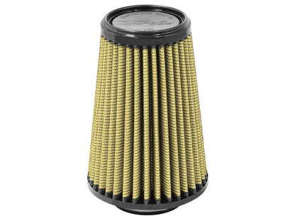 Magnum Flow Universal Clamp-On Air Filter w/ Pro Guard 7 Media 2-1/2 Inch F x 5 Inch B x 3-1/2 Inch T x 7 Inch H aFe Power