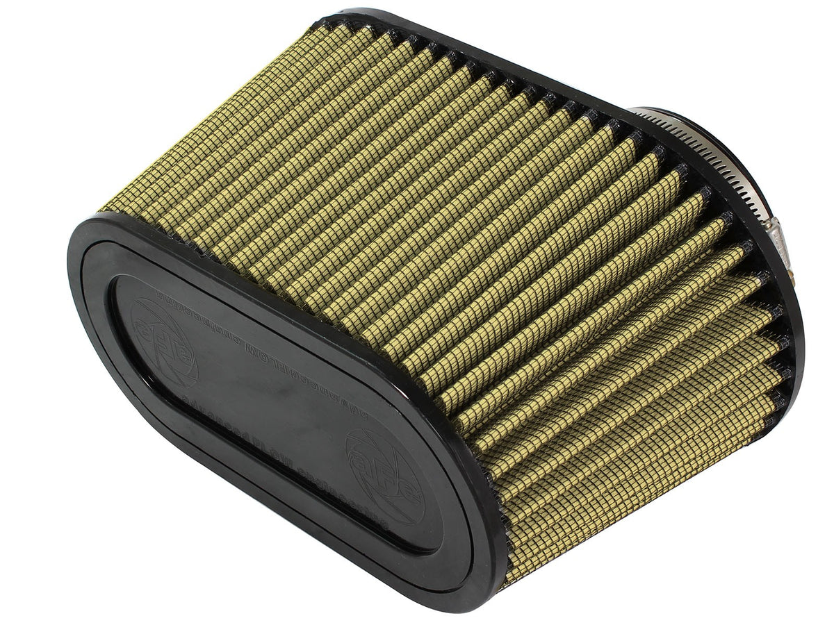 Magnum Force Intake Replacement Air Filter w/ Pro Guard 7 Media 3-1/4 Inch F X (11x6) Inch B X (9-1/2 x 4-1/2) Inch T X 6 Inch H aFe Power-1