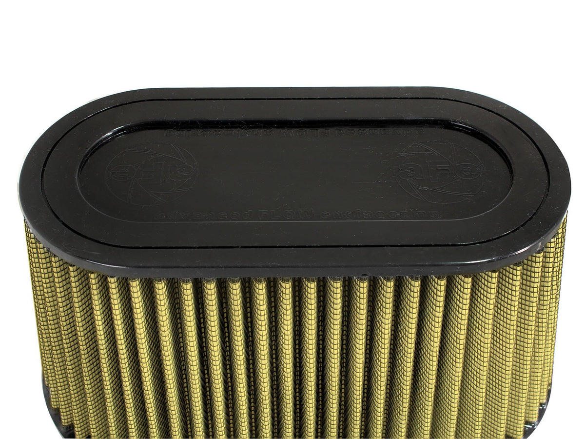 Magnum Force Intake Replacement Air Filter w/ Pro Guard 7 Media 3-1/4 Inch F X (11x6) Inch B X (9-1/2 x 4-1/2) Inch T X 6 Inch H aFe Power-3