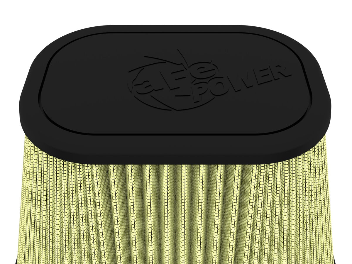 Track Series Intake Replacement Air Filter w/ Pro Guard 7 Media (6-1/8x4-1/8) Inch F x (9-1/4x7-1/4) Inch B x (6x4) Inch T x 7-1/8 Inch H aFe Power-3